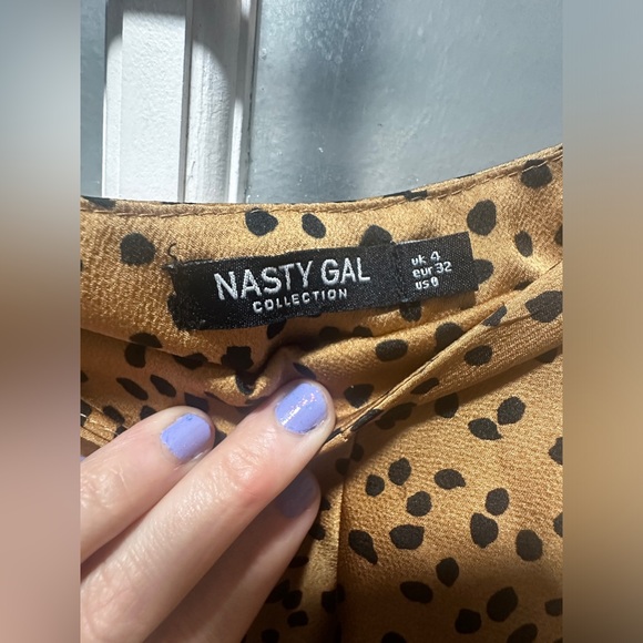 Nasty Gal Dalmatian Spot Satin Midi Skirt - Picture 6 of 6